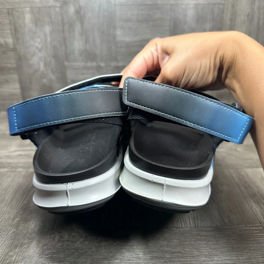 Birkenstock Mogami Terra Sandals Mens 9 Blue Black Outdoor Hiking Sport NEW